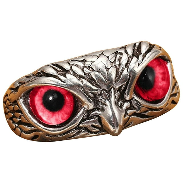 mtvxesu Bagues Multicolores Hibou Il de Chat Commerce Extérieur Unique Mignon Vente