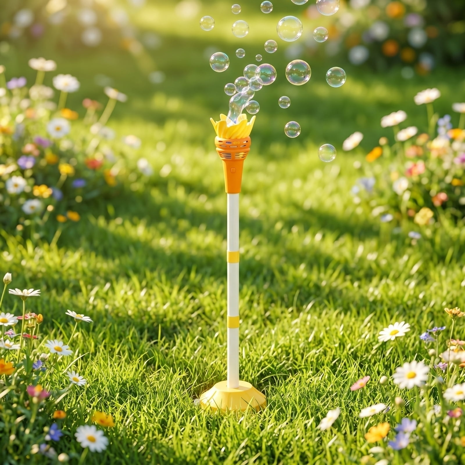 2026 New Bubble Machine for Kids, Premium Bubble Maker with Decorative Bubble Machine Lamp, Automatic Standing Design for Wedding & Party Stage Decor