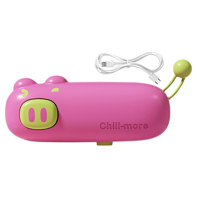 2 in 1 USB Rechargeable Heat Seal and Cutter, Rear Magnetic Design, Hand Chip for Plastic Bags, Snacks and Food Storage, Pink
