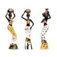 thumbnail image 1 of Escultura Africana, Figura De Mujer, Estatua De Resina, Figuritas Para El Hogar, Adornos De Muñecas Para Decoración De Escritorio Advancent HA035203-00, 1 of 6