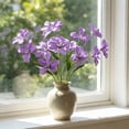 thumbnail image 4 of AOMXGD 5 Colors Oil Painting Style Artificial Flame Orchid Silk Flowers Faux Floral Stems For Wedding Arch Home Vase Decor Window Display Bouquet DIY, 4 of 6