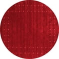 thumbnail image 1 of Ahgly Company Indoor Round Abstract Red Contemporary Area Rugs, 3' Round, 1 of 4