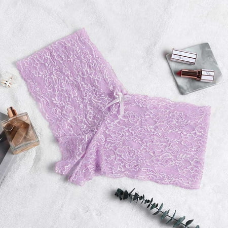 snowsong Womens Underwear Panties for Women New Sexy Women Lace Lingerie Plus Size Underwear Open Crotch Bowknot Underwear High Waisted Underwear Sexy Underwear Crotchless Panties Purple L