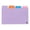 Purple, variant on Index Card Dividers, Lined Index Card Dividers with Top Tabs, 100 Sheets Tabbed Index Cards, 25 Sheets Per Color for Easy Marking, for Planning Noting, Work and Everyday Use, 1Pack(Purple,5x3")