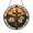 Acrylic 3.5 Inch, variant on Serene Cross Sunrise Floral Design Stained Glass Style Round Window Suncatcher, Spiritual Decor Accent for Tranquil Rooms