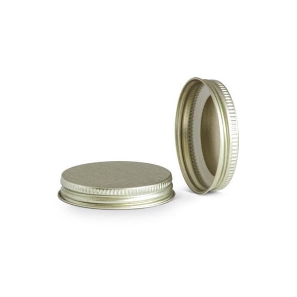 Tapones de rosca North Mountain Supply, 53 mm, metal dorado (paquete de 12)