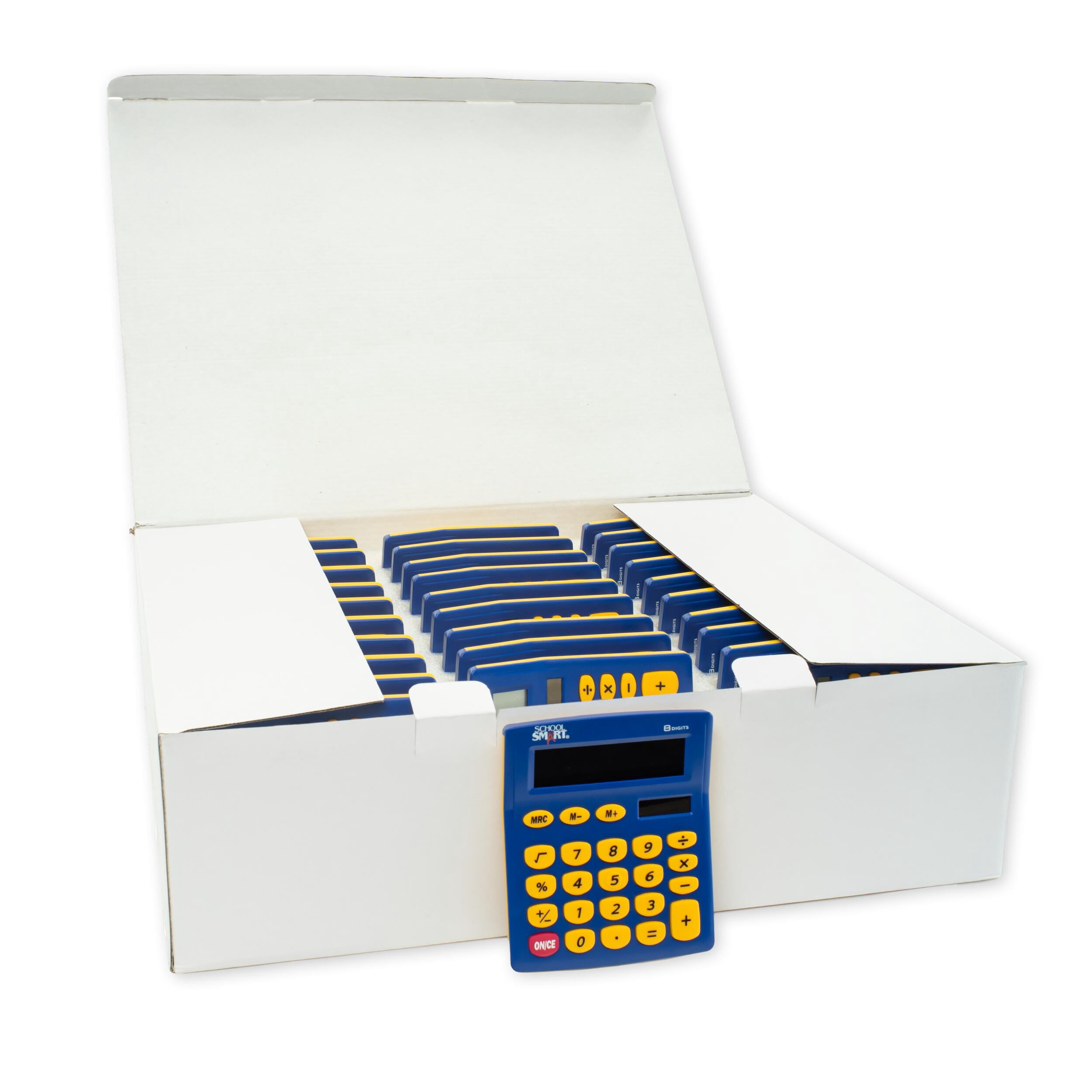 School Smart Primary Calculators, 4 x 5-1/2 Inches, Pack of 30