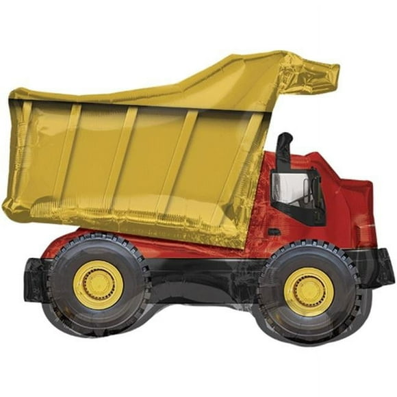 Dump Truck Super Shape Mylar Balloon