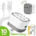 thumbnail image 6 of Ruiz Wall Charger for FairPhone 4 - 10W Fast Charging Power Adapter with Type-C USB Cable - White, 6 of 8