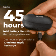 Lexie H1 Rechargeable OTC Earbud Hearing Aids with Bluetooth, App, and Noise Cancellation