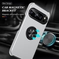 thumbnail image 2 of Dteck Case for Google Pixel 10 Pro XL,Shockproof TPU+PC Case Built-in Ring Holder Kickstand Slim Back Protective Cover for Google Pixel 10 Pro XL,Silver, 2 of 7