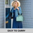 thumbnail image 6 of Pioneer Flower Floral Print Pattern Drawstring Lunch Bag Women - Drawstring Lunch Bag Insulated for Work Office - Stain-Resistant Large Lunchbags for Women with Multi-Pockets, 6 of 6