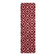 thumbnail image 3 of Unique Loom Trellis Shag Collection Area Rug - Ruth (2' x 7' Runner Burgundy Red/Ivory), 3 of 10