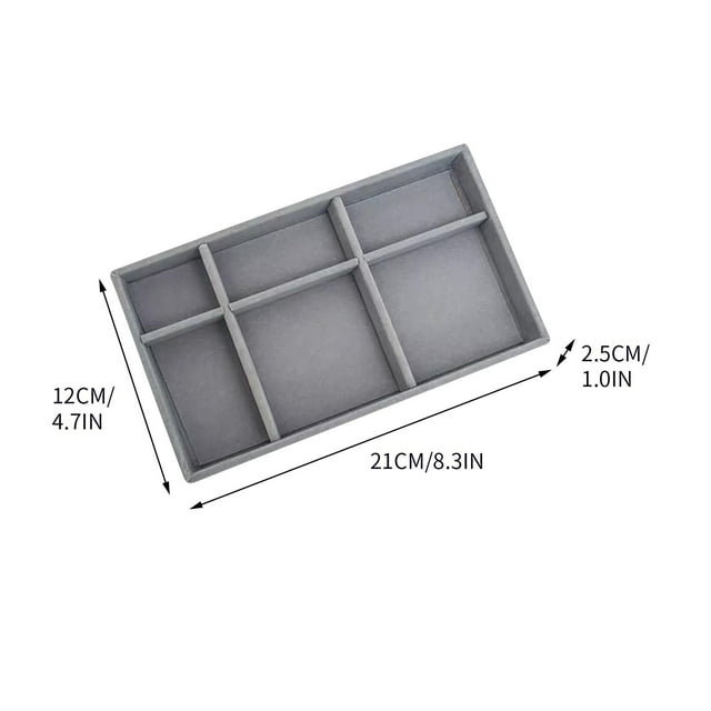 Organizer Drawers Storage Jewelry Drawer Organizer Stackable Jewelry Organizer Trays for Drawer Rings Earrings Necklaces Bracelet Storage Showcase Box Organizer Drawers Storage