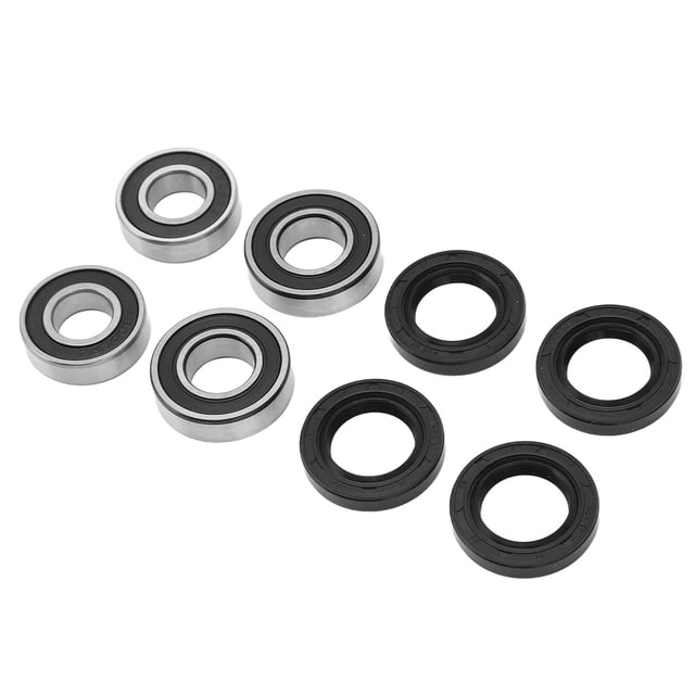 Kit de Sello de Cojinete de Rueda Delantera, Kit de Sellado de Cojinete Delantero de Goma de Acero Resistente Al Desgaste Resistente Al Agua 8 Piezas para Reemplazar