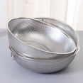 thumbnail image 2 of Lubelski Mesh Net Rice Strainer Colander Basket with Rim Silver, 2 of 7