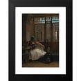 thumbnail image 2 of Jean-Léon Gérôme 11x14 Black Modern Framed Museum Art Print Titled - Arnaut Smoking, 2 of 5