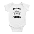 thumbnail image 1 of Future Police Funny Baby Bodysuits Boy Girl Unisex, 1 of 3