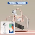 thumbnail image 2 of Mini Portable Fan, Handheld Fan Strong Winds 3 Speeds, Desk Fan With Base Small Usb Rechargeable Fan, 2 of 5