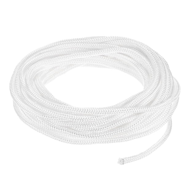 Cuerda de arranque de retroceso Uxcell 5.5mm 10m Cuerda de nylon para motosierra Blanca