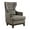 Gray, variant on Lexicon elegant Adriano Upholstered Wingback Chair in Beige