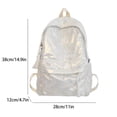 thumbnail image 4 of Fashionable Simple Versatile Cute Casual Backpack, Student Trendy Multi Functional School Bag, Sports Travel Large Capacity Backpack, 4 of 6