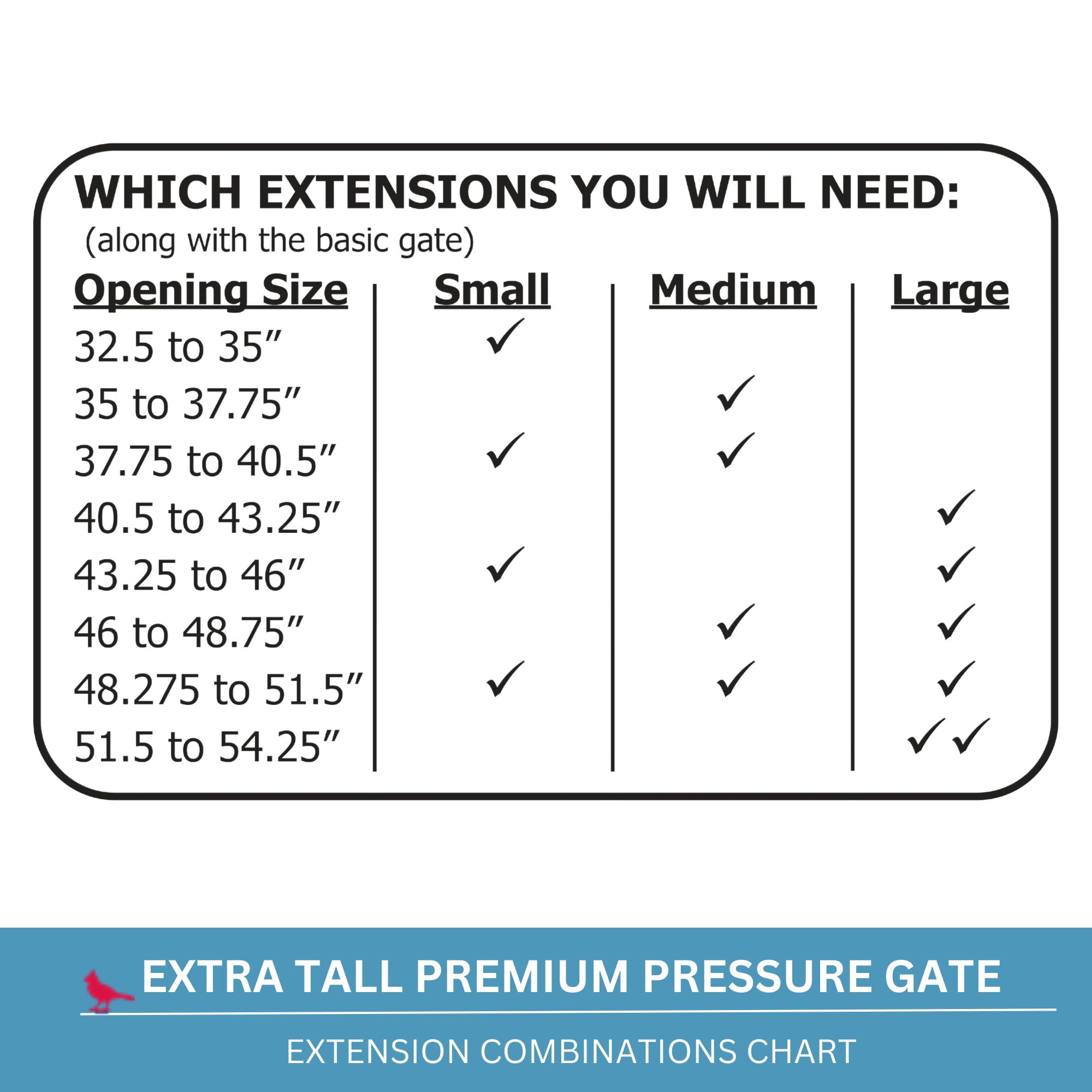 Cardinal Gates Extra Tall Pressure Gate XTPPG - White