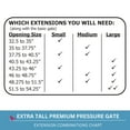 thumbnail image 7 of Cardinal Gates Extra Tall Premium Pressure Gate XTPPG - Black, 7 of 7