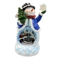 thumbnail image 3 of Muñeco de Nieve Giratorio Navideño, Decoración de Mesa Multiusos, 16,5 × 19,5 × 30 Cm, Accesorio para Dormitorio con Luces, Resina., 3 of 9