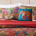 thumbnail image 5 of Greenland Home Fashions Jewel Kantha-Quilted Decorative Boho Pillows,Stuffed, 100% Cotton Removable Covers, Set of 2, 5 of 7