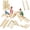 Natural Oak-Large, variant on 7-in-1 Collapsible Educational Wooden Climbing Frame Triangle Climbing Set for Toddlers – Indoor Jungle Gym with Arch, Ramp & Ladder – Activity Gym, 78x78x32cm-Small