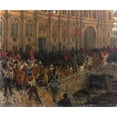 thumbnail image 2 of Jean-Paul Laurens 17x15 Gold Ornate Wood Frame and Double Matted Museum Art Print Titled - Republic Proclamation on February 24, 1848 (1902), 2 of 4