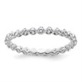 thumbnail image 3 of Auriga Fine Jewelry 14K White Gold Lab Grown Diamond VS/SI DEF Eternity Band for Women Size 8, 3 of 6