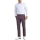 thumbnail image 2 of Pantalones de vestir de cuadros clásicos para hombres Inspire Chic, de cintura media, color rosa oscuro, talla 30, 2 of 4