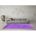 thumbnail image 3 of Ahgly Company Indoor Round Oriental Purple Industrial Area Rugs, 6' Round, 3 of 4