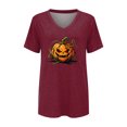 thumbnail image 4 of Bovemsi Cute Summer Tops Soft Loose‑Fit V‑Neck Graphic Short‑Sleeve Prints Fashion Outfits Clothes Breathable L, 4 of 4