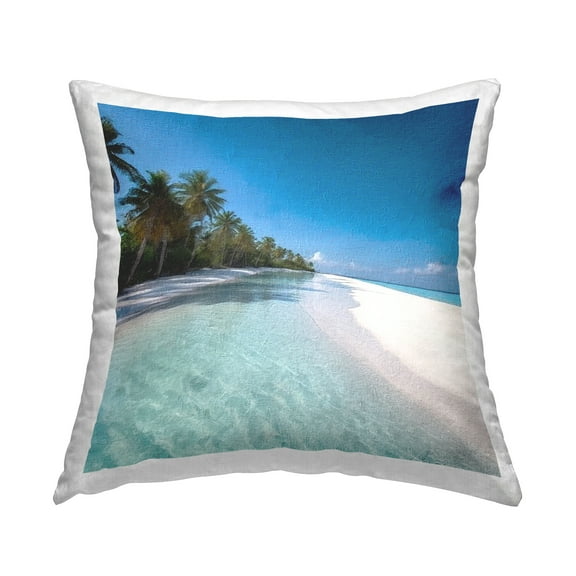 Stupell Industries Tropical Sea View Decorative Printed Throw Pillow, 18 x 18