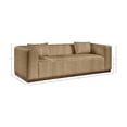 thumbnail image 3 of Meridian Furniture Mallina Tan Vegan Leather Sofa, 3 of 8