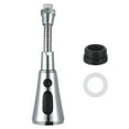 thumbnail image 4 of 360° Kitchen Sink Tap Spray Head with 3 Modes, Kitchen Faucet Head Replacement for M22 M24, Pull Down Kitchen Faucet Spray Head Replacement Parts for Moen, Grohe, Delta Faucets, Silver, 4 of 8