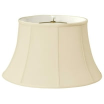Royal Designs 17" Shallow Drum Bell Billiotte Lamp Shade Eggshell