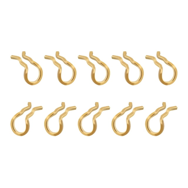 jinwen 10 Pcs Pinces de Frein à Plaquette Goupille Étriers Fixation Clips à Pression Sp Pinces Or
