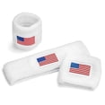 thumbnail image 3 of Suddora Cotton Terry Cloth Sweatband Set with 1 Headband and 2 Wristbands, USA Flag, 3 of 4