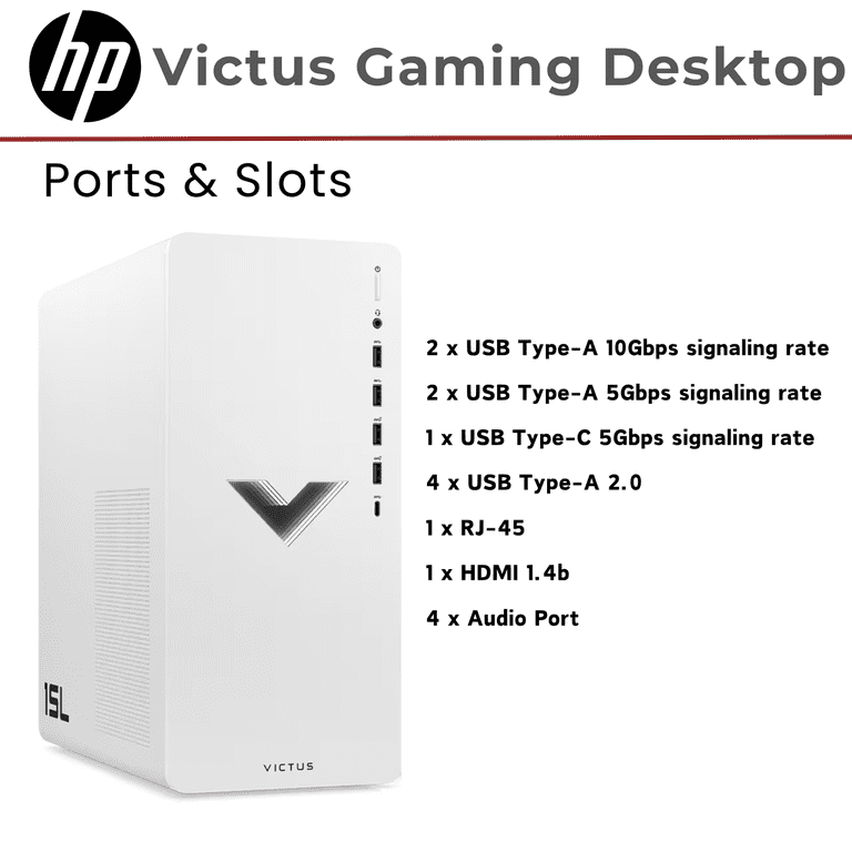 HP Victus 15L Gaming Desktop, Intel Core i5-13400, RTX 4060, 32GB