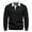 Black, variant on Fashnice Men Sweatshirt Long Sleeve Sweatshirts Lapel Polo Shirt Soft Winter Pullover Skin Red M
