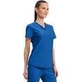 thumbnail image 6 of Cherokee Form Scrubs Top For Women Tuckable V-Neck Plus Size CK819, 3XL, Royal, 6 of 8