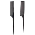 thumbnail image 1 of Rat Tail Comb Teasing Styling Comb Carbon Fiber Heat Resistant Combs Hairdressing Comb Barber Comb For All Hair Types, 1 of 1