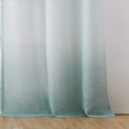 thumbnail image 4 of Uptown Home Ombre Teal Window Curtain Panel for Living Room Semi Sheer Texture Grommet Window Treatments for Bedroom, Cream White to Teal, 40"x84"x2, 4 of 6
