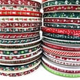 thumbnail image 2 of Cintas de grogrén estampadas para envolver regalos, lazos para el pelo, decoración de boda, bricolaje, 5 yardas, 10mm, 2 of 4
