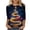 ZA# Multicolor#1, variant on Oksale Womens Plus Size Christmas Tshirts Loose Comfy 3/4 Sleeve Cute Xmas Trees Print Pullovers Casual Crewneck Fall Shirts Fashion Tees Multicolor M