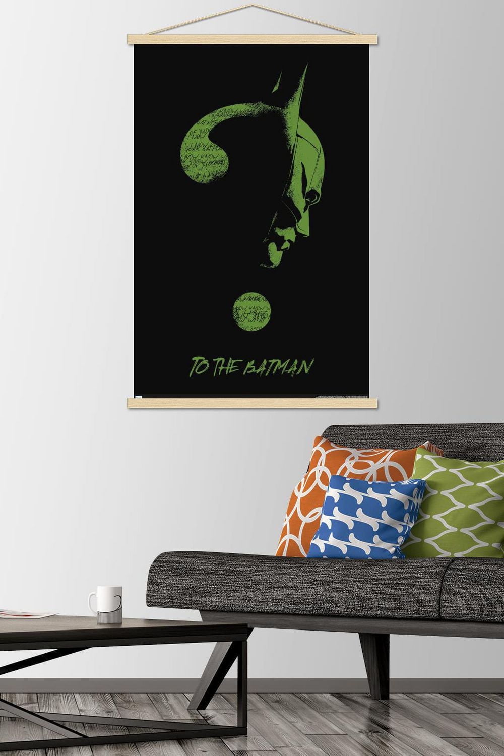 DC Comics The Batman - Riddler Wall Poster, 22.375" x 34" Framed